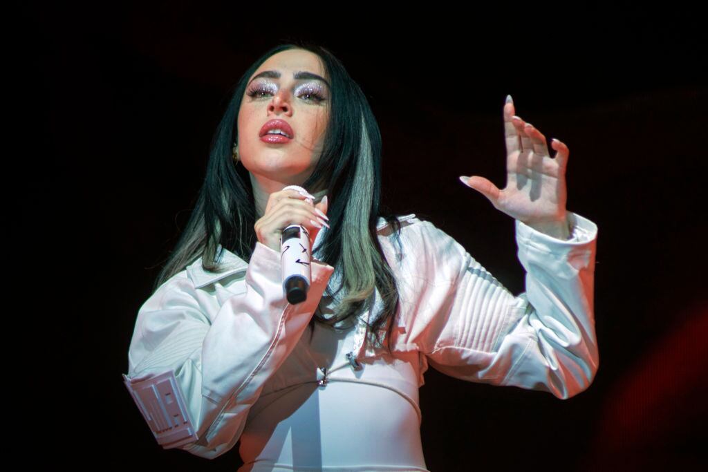 Nicki Nicole performs during a concert at Pepsi Center WTC on November 2, 2023 in Mexico City, Mexico. Jaime Nogales/Medios y Media/Getty Images