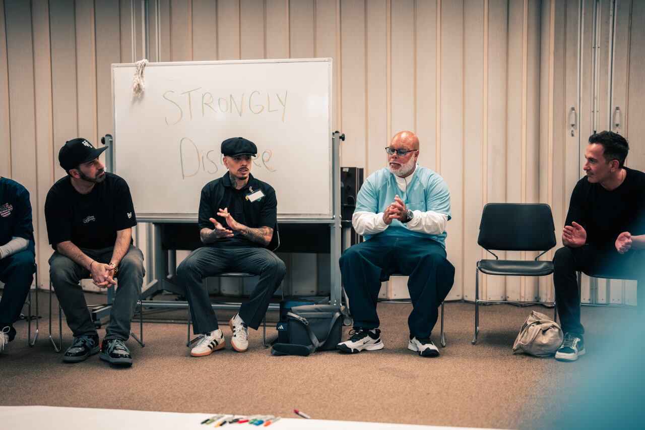 The Puerto Rican singer joins a circle of dialogue as part of a powerful day focused on dreams, healing, and second chances / via Artist Publicist