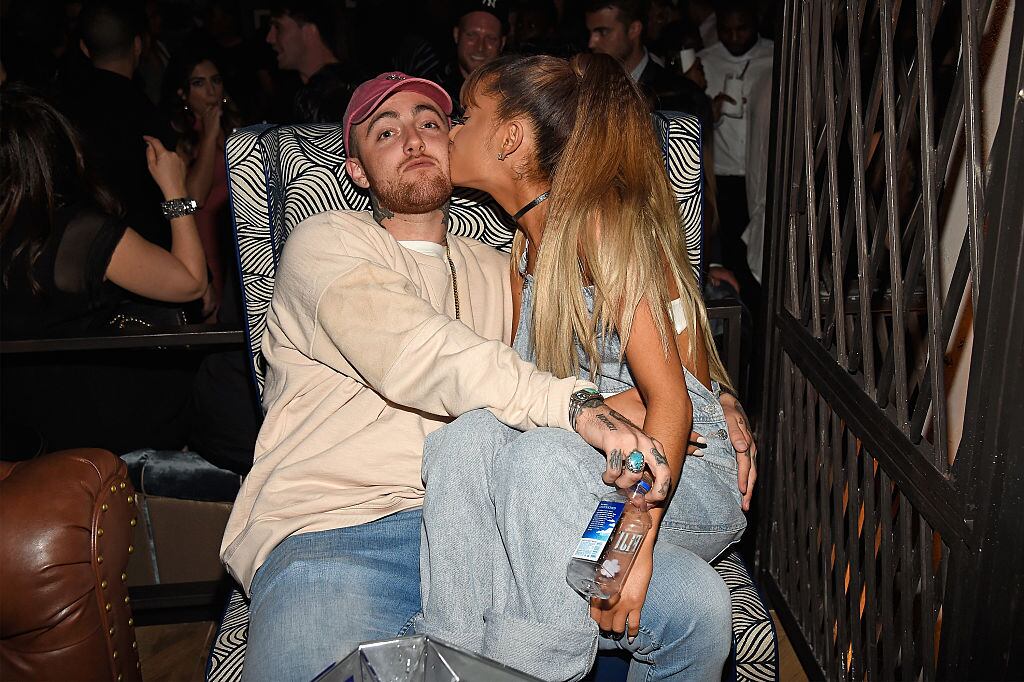 Mac Miller and Ariana Grande attend the 2016 MTV Video Music Awards Republic Records After Party on August 28, 2016 in New York City. Kevin Mazur/WireImage