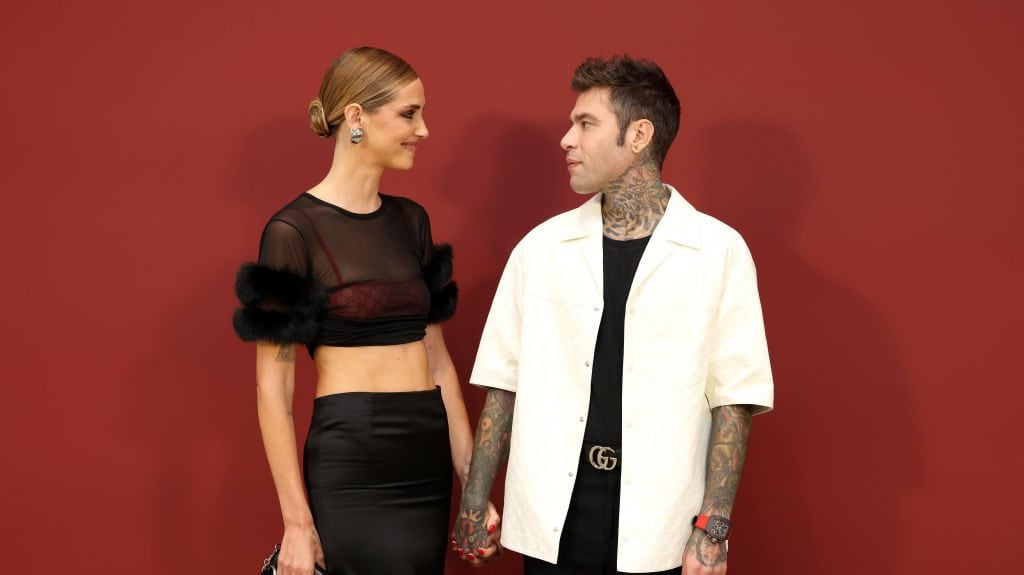 Chiara Ferragni and Fedez are seen at Gucci Ancora during Milan Fashion week on September 22, 2023 in Milan, Italy. Stefania M. D’Alessandro/Getty Images for Gucci