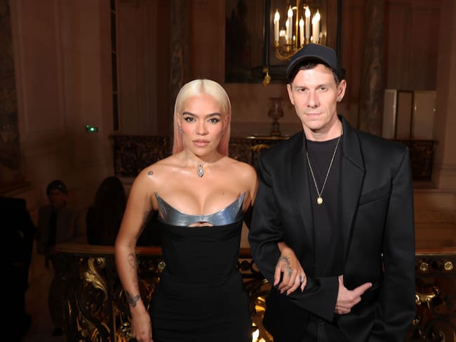 arol G and Casey Cadwallader attend the #BoF500 Gala during Paris Fashion Week at Shangri-La Hotel Paris on September 30, 2023 in Paris, France. Victor Boyko/Getty Images for Business of Fashion