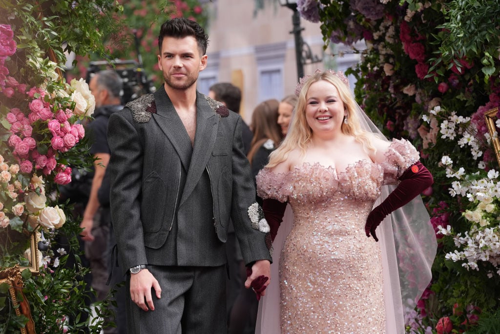 Luke Newton and Nicole Coughlan attend a screening of Bridgerton season 3, part two, at Odeon Luxe, Leicester Square, London. Picture date: Wednesday June 12, 2024. Lucy North / PA Images via Getty Images