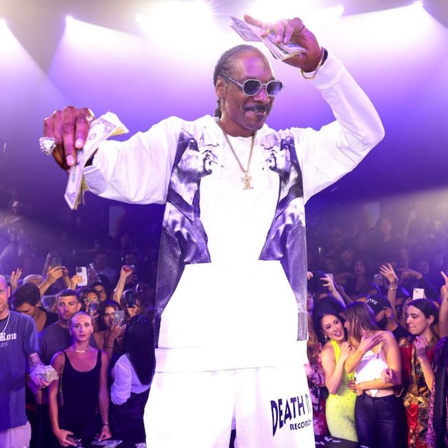 Snoop Dogg at E11EVEN. Alexander Tamargo/Getty Images.