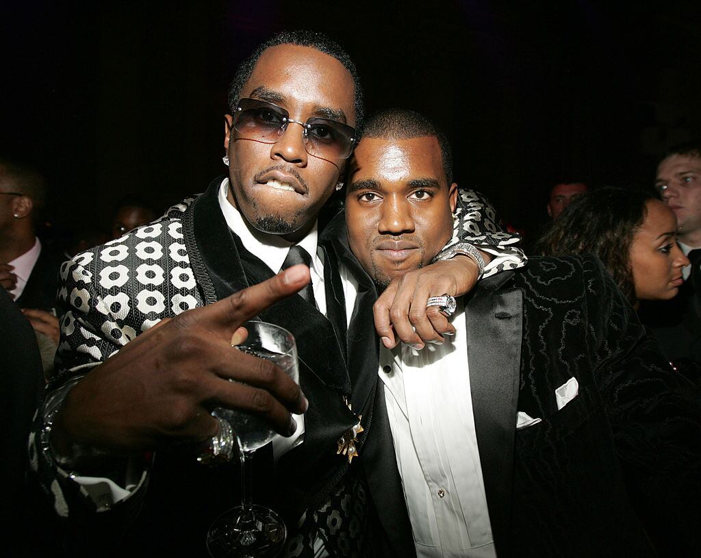 Sean «P. Diddy» Combs and Kanye West during Royal Birthday Ball for Sean «P. Diddy» Combs – Inside at Cipriani’s in New York City, New York, United States. Exclusive. KMazur/WireImage for PMK / HBH