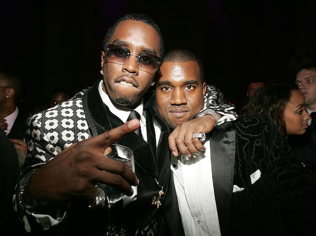 Sean «P. Diddy» Combs and Kanye West during Royal Birthday Ball for Sean «P. Diddy» Combs – Inside at Cipriani’s in New York City, New York, United States. Exclusive. KMazur/WireImage for PMK / HBH