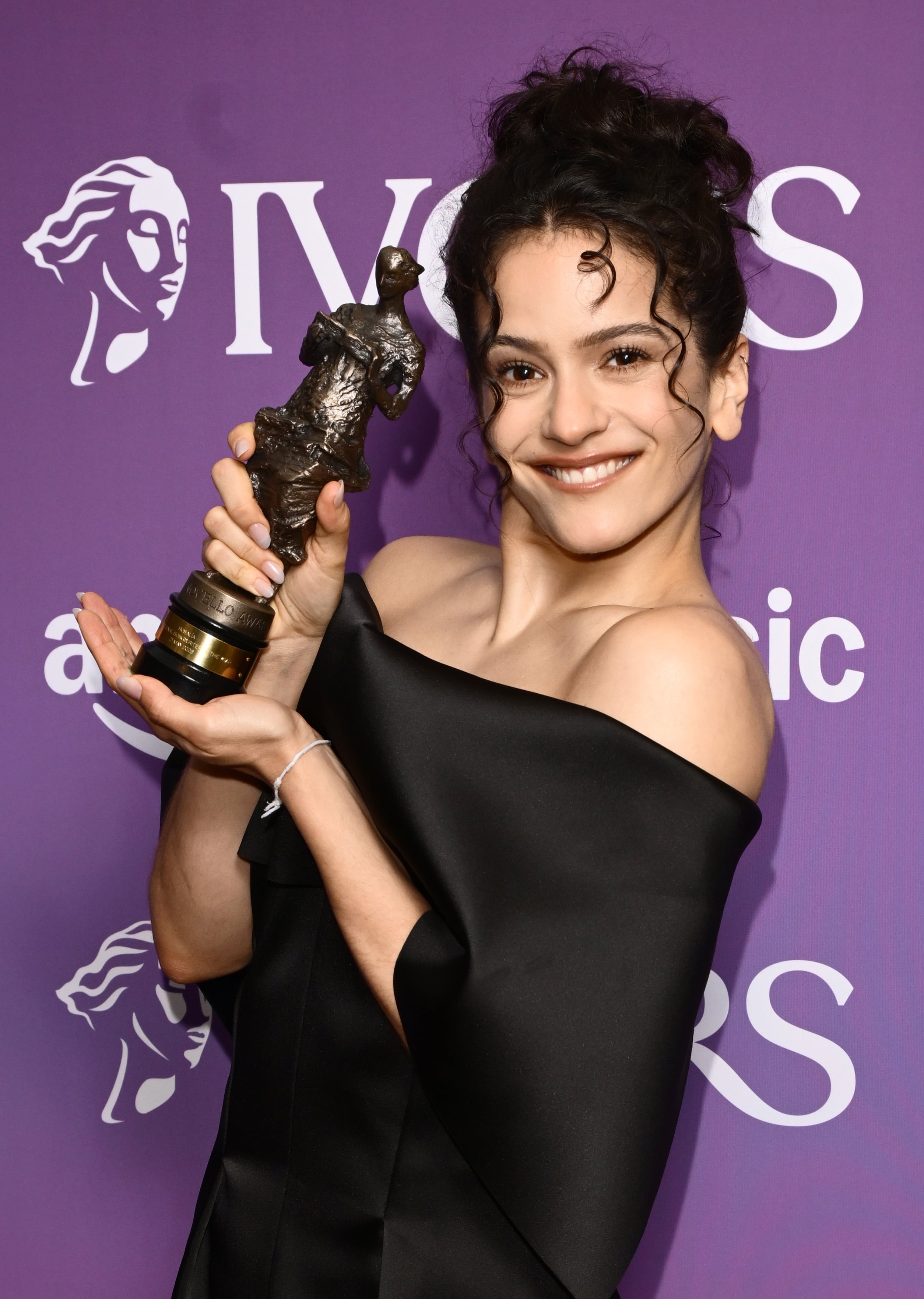 LONDON, ENGLAND - MAY 21: Rosalía with the International Songwriter of the Year award for the album "Lux" during The Ivors 2026 at Grosvenor House on May 21, 2026 in London, England. (Photo by Eamonn M. McCormack/Getty Images)