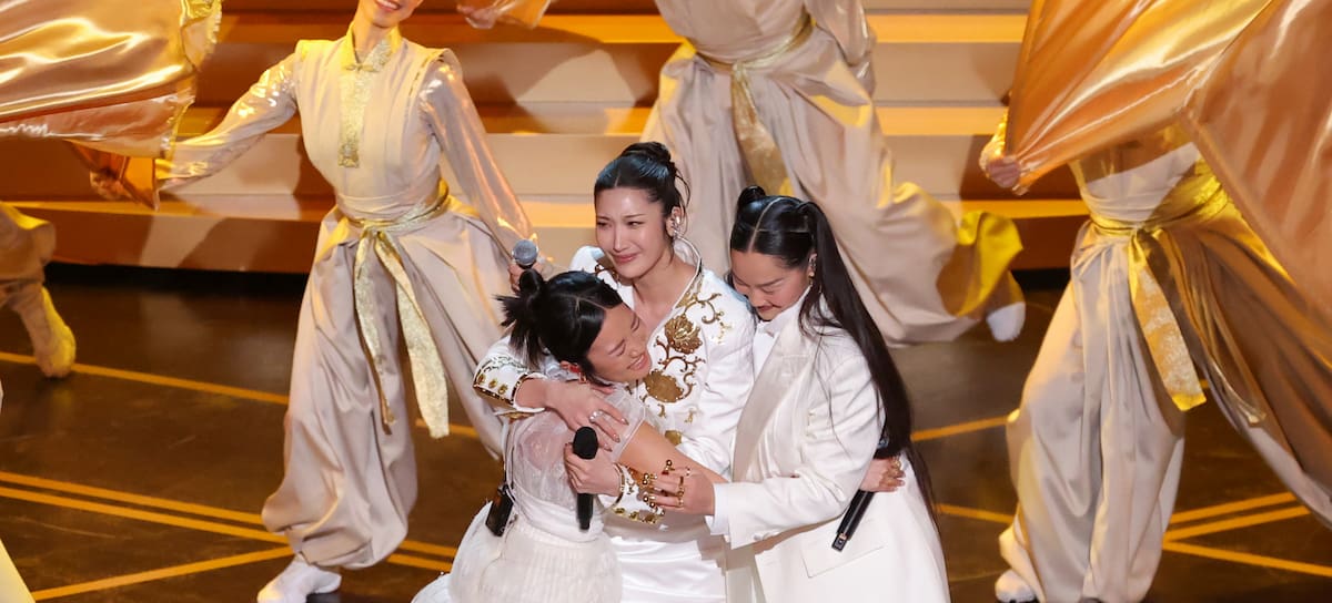 Rei Ami, I-Hua Wu and Audrey Nuna, el trio HUNTR/X debuta en los Oscars el pasado 15 de marzo de 2026