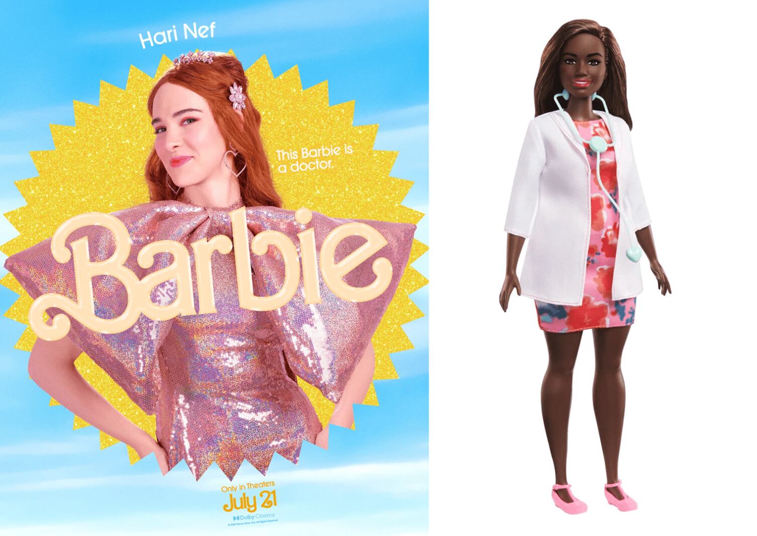 Warner Bros. Studios / <a href="https://shop.mattel.com/products/barbie-doctor-doll-gyt29">Mattel</a>