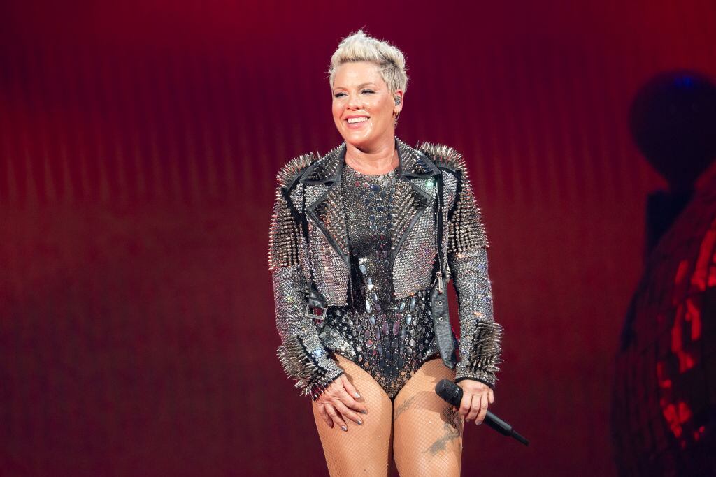 Pink performs onstage as a part of her Summer Carnival tour at the Moody Center on November 03, 2024 in Austin, Texas. Amy E. Price/Getty Images