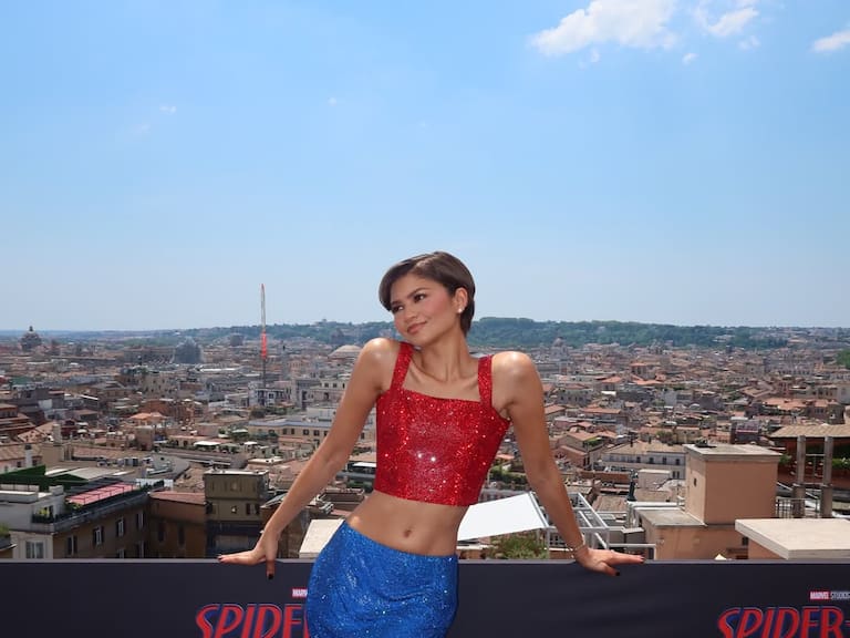 Zendaya comparte una foto durante la gira promocional de Spider-Man: Brand New Day en Italia, el 23 de junio de 2026