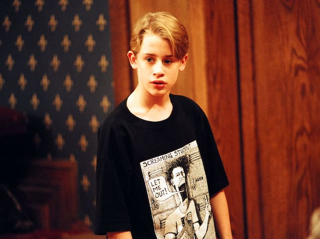 Macaulay Culkin during Nickelodeon and Macaulay Culkin on the set of Richie Rich in Los Angeles, CA, United States. (Photo by Jeff Kravitz/FilmMagic, Inc)