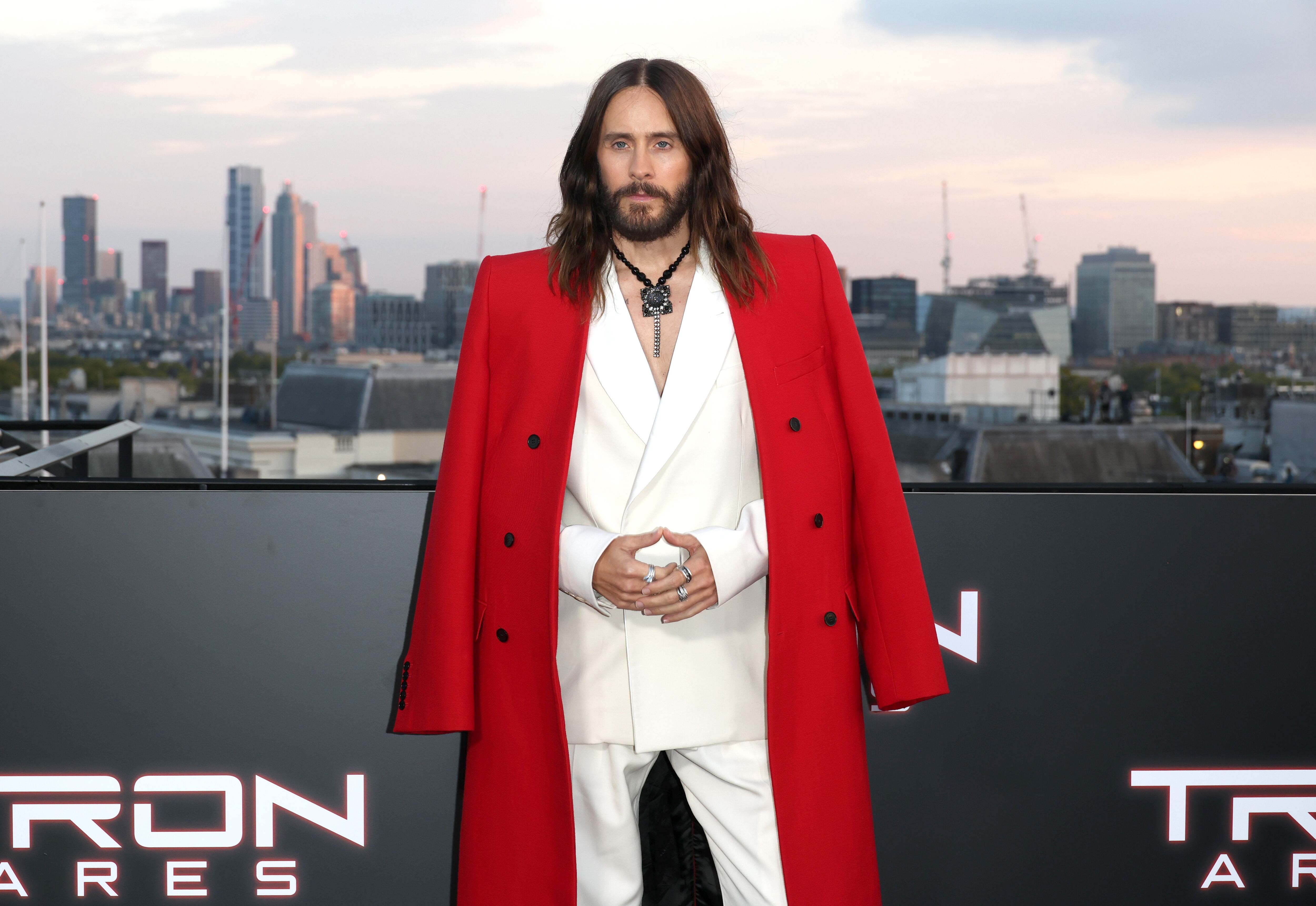 Jared Leto asiste al preestreno en el Reino Unido de «Tron: Ares» el 1 de octubre de 2025 en Londres, Inglaterra. (Foto de Tristan Fewings/Getty