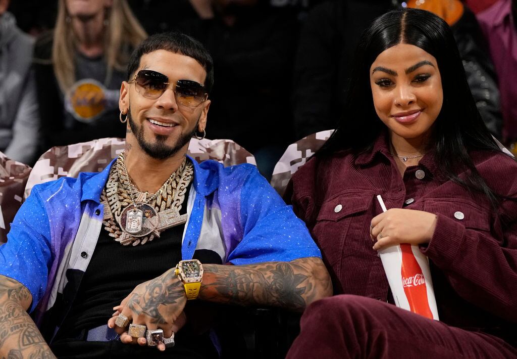 Anuel AA and Yailin la Más Viral at Crypto.com Arena on November 30, 2022 / Kevork Djansezian / Getty Images