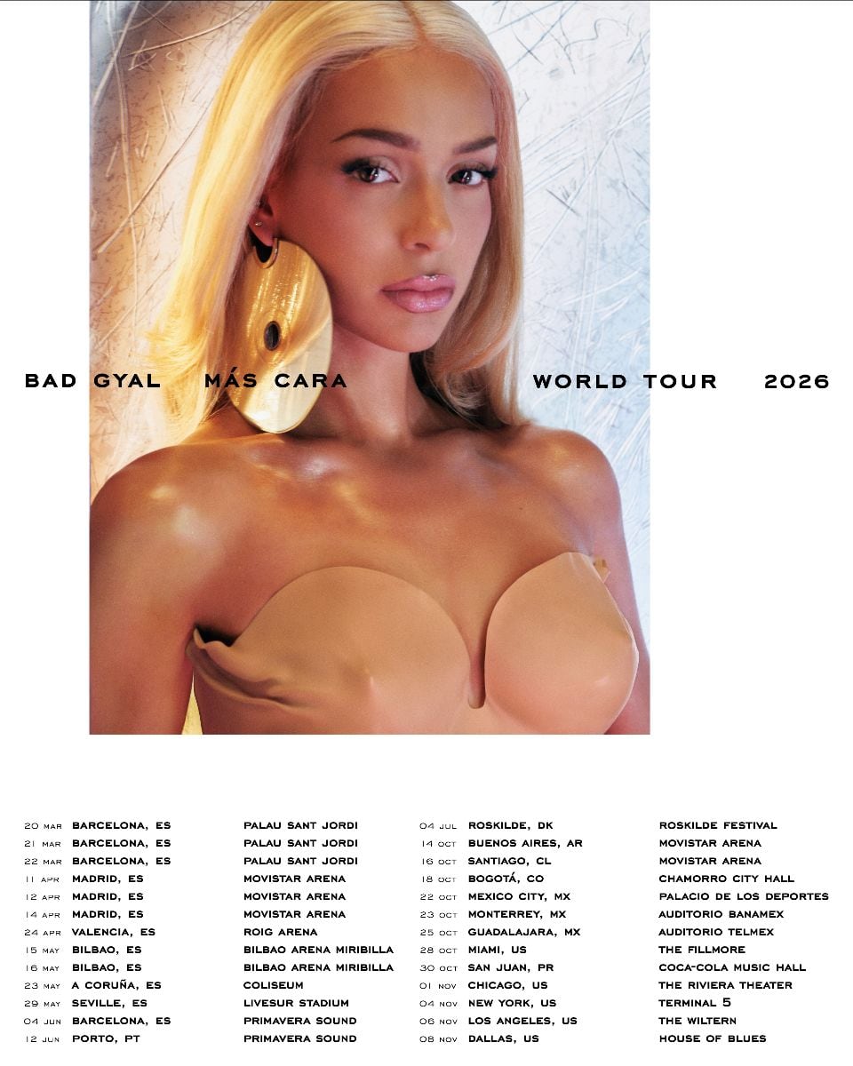 Bad Gyal anuncia el Más Cara Tour en Estados Unidos y América Latina