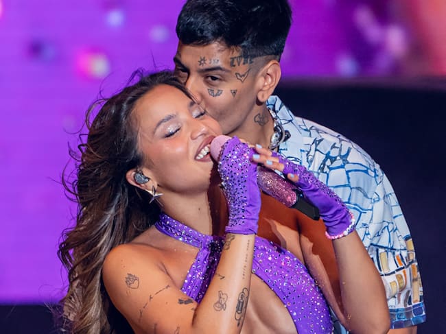 Emilia y Duki, en un concierto en Marbella en 2024.