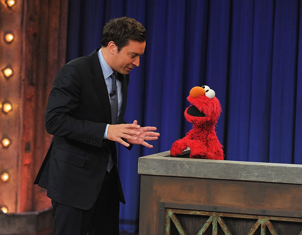 Elmo visits «Late Night With Jimmy Fallon» at Rockefeller Center. Theo Wargo/Getty Images