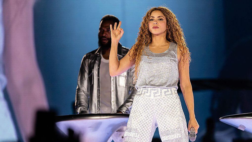 Shakira performs during the Las Mujeres Ya No Lloran tour at Bank of America Stadium on May 13, 2025 in Charlotte, North Carolina. Jeff Hahne/Getty Images