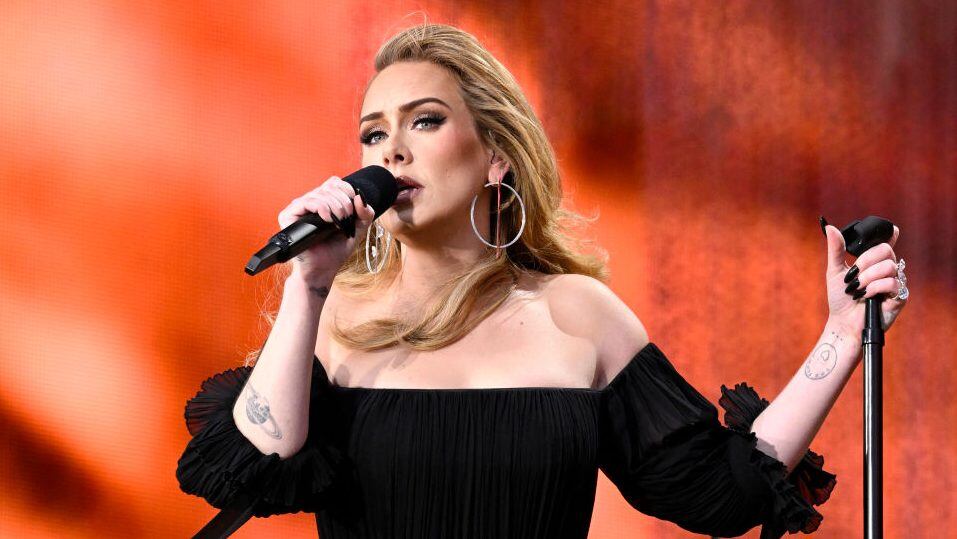 Adele performs on stage as American Express present BST Hyde Park in Hyde Park on July 02, 2022 in London, England. (Gareth Cattermole/Getty Images)