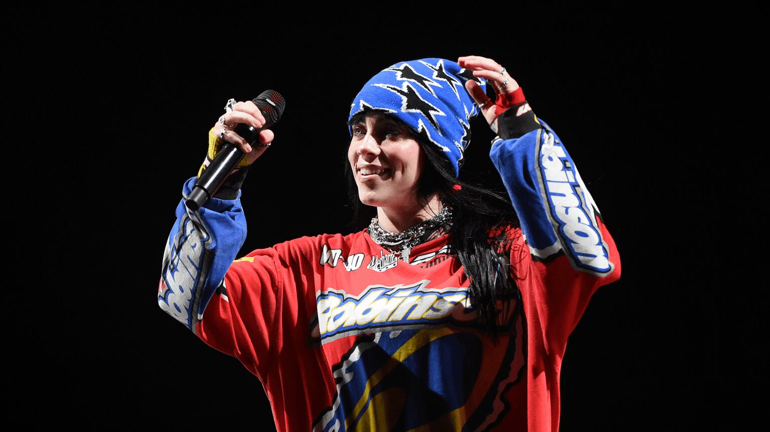 Billie Eilish performs on August 25, 2023 in Leeds, England. Matthew Baker/Getty Images.