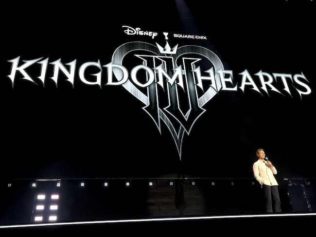 ANAHEIM, CALIFORNIA - AUGUST 14: Benjamin Bratt speaks onstage at the Disney Entertainment Showcase at D23: The Ultimate Disney Fan Event on August 14, 2026 in Anaheim, California. (Photo by Kevin Mazur/Getty Images for Disney)