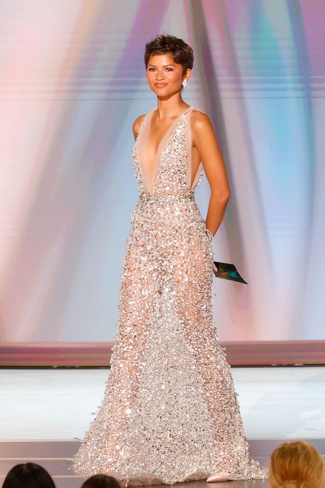 Zendaya en la 78.ª edición de los Premios Emmy, celebrada en el Peacock Theater el 14 de septiembre de 2026 en Los Ángeles, California.