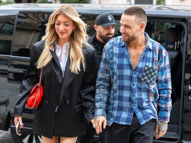 Kate Cassidy and Liam Payne are seen on March 01, 2024 in Paris, France. Marc Piasecki/GC Images