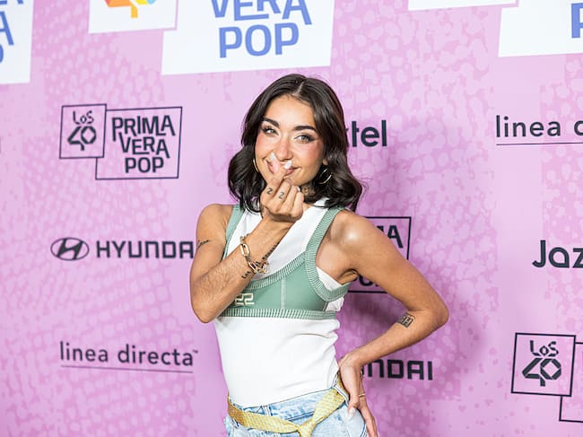 María Becerra en una de sus últimas apariciones públicas, LOS40 Primavera Pop en Madrid, en abril de 2025 / Getty Images