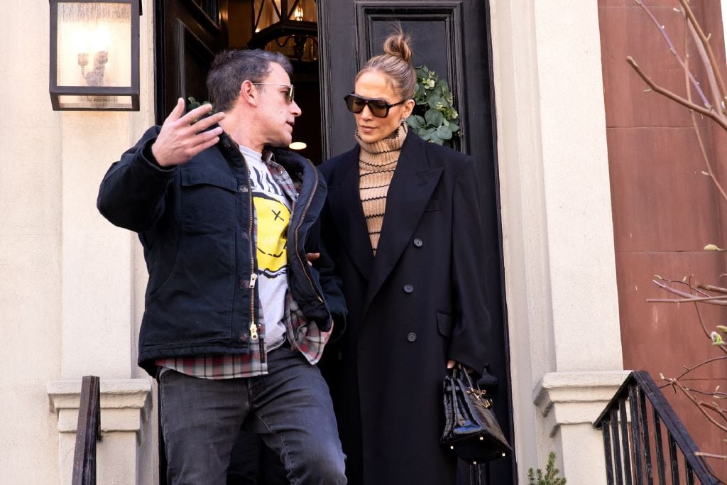 Ben Affleck y Jennifer Lopez fueron vistos paseando el 30 de marzo de 2024 en Nueva York, Nueva York. MEGA/GC Images