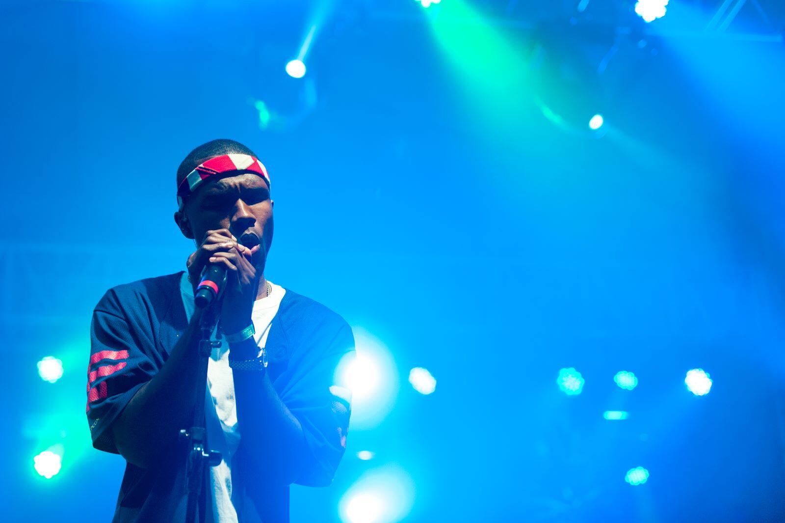 Frank Ocean performs as part of Day 1 of the 2012 Coachella Valley Music & Arts Festival. Paul R. Giunta/Getty Images