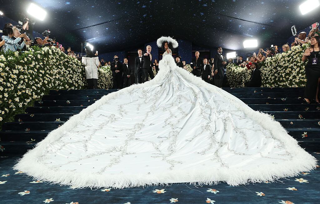 Diana Ross attends the 2025 Met Gala Celebrating «Superfine: Tailoring Black Style» at Metropolitan Museum of Art on May 05, 2025 in New York City. (Kevin Mazur/Getty Images)