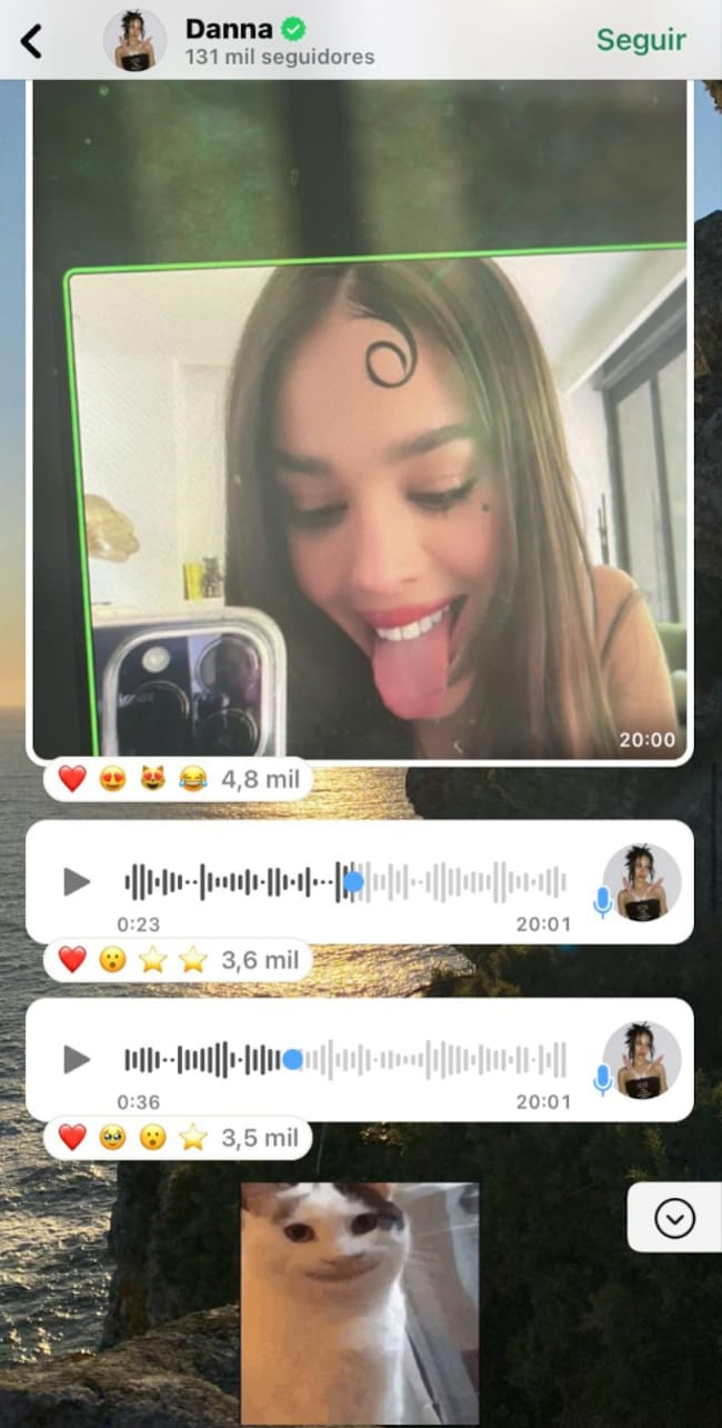 Danna Paola, Whatsapp.