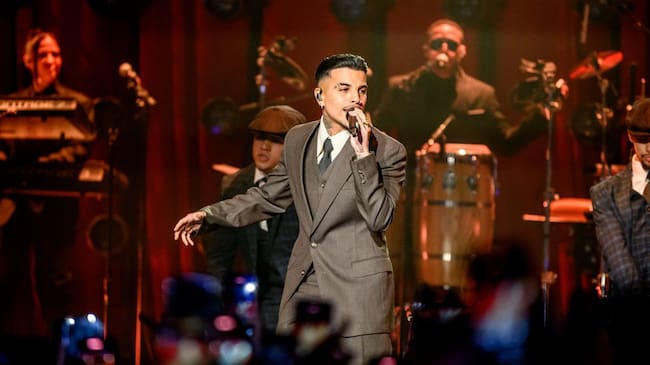 Rauw Alejandro performs during the <em>Cosa Nuestra</em> album release show at Brooklyn Paramount on November 20, 2024 in New York City. (Roy Rochlin/Getty Images)