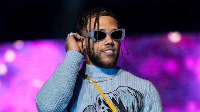 Jhayco performs onstage during Calibash Latin Music Festival at Crypto.com Arena on January 21, 2023 in Los Angeles, California. Scott Dudelson / Getty Images