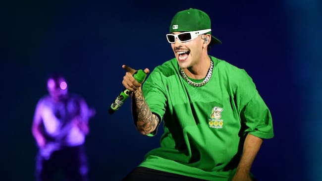 Feid, aka Ferxxo, performs on stage during Latin GRAMMY Sessions Urbano at La Malagueta Bullring on October 13, 2023 in Malaga, Spain. Borja B. Hojas/Getty Images for The Latin Recording Academy