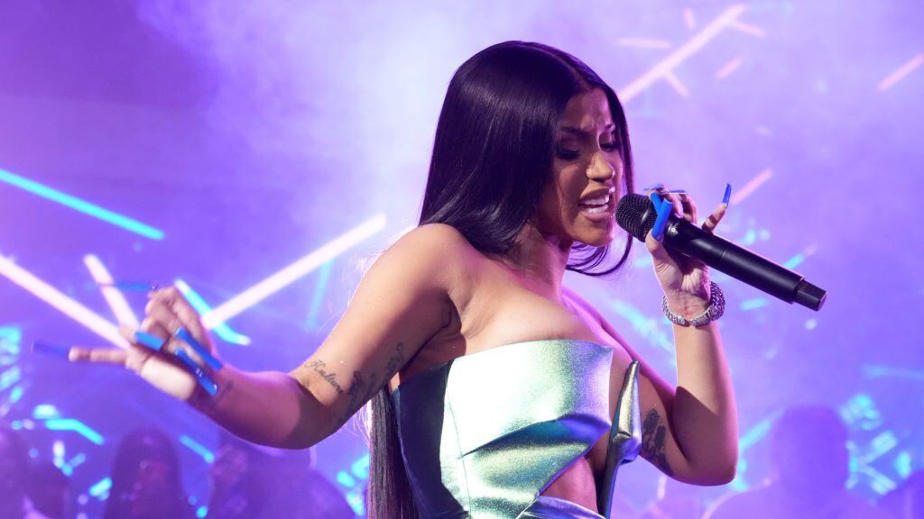 Cardi B performs at Cardi B and Offset Headline Hall of Fame Party 2023 at Gila River Resorts & Casinos – Wild Horse Pass on February 11, 2023 in Chandler, Arizona. Jeff Kravitz/FilmMagic for Capture Studio Group