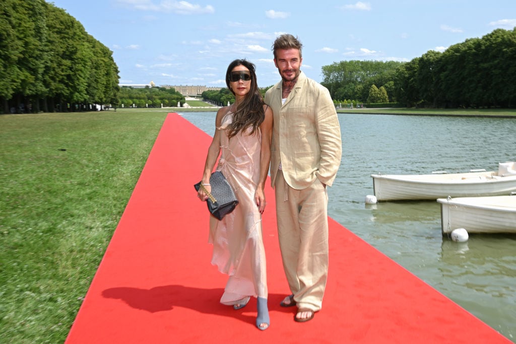 Victoria Beckham and David Beckham attend the «Le Chouchou» Jacquemus’ Fashion Show at Chateau de Versailles on June 26, 2023 in Versailles, France. Stephane Cardinale – Corbis/Corbis via Getty Images