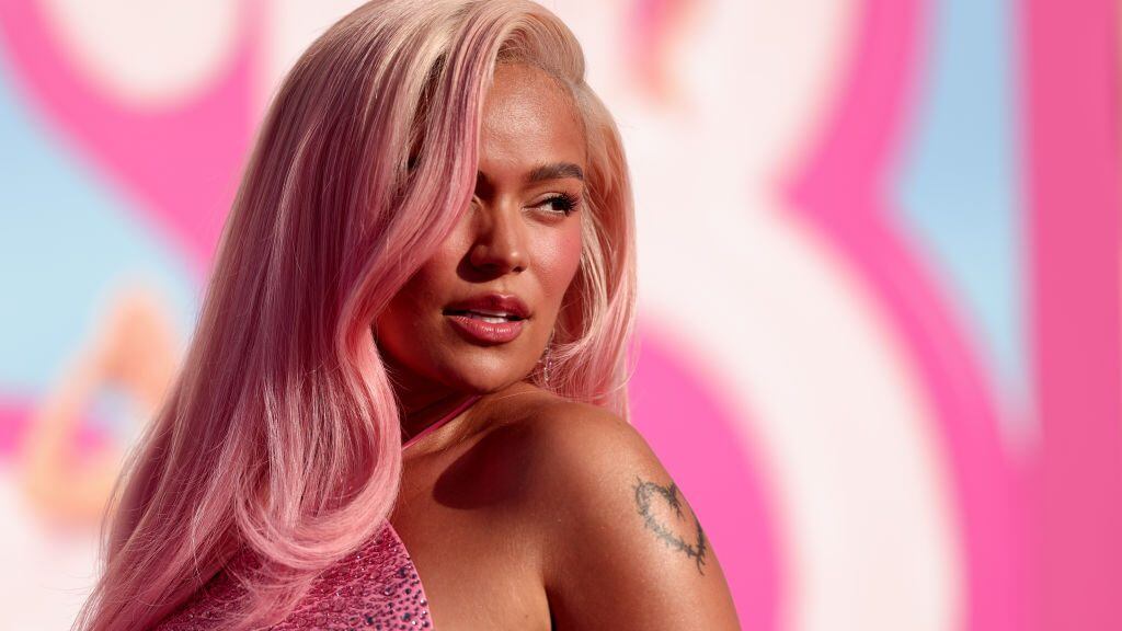 Karol G at the premiere of «Barbie» in Los Angeles, California. Christopher Polk/WWD via Getty Images