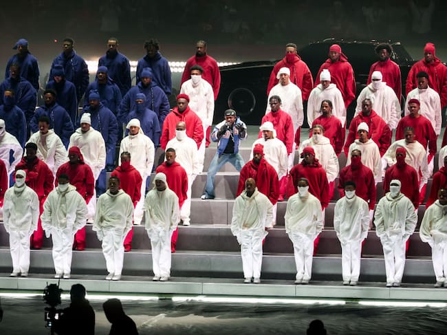 Kendrick Lamar performs at Super Bowl LIX at Caesars Superdome on February 09, 2025 in New Orleans, Louisiana. (Photo by Christopher Polk/Penske Media via Getty Images)