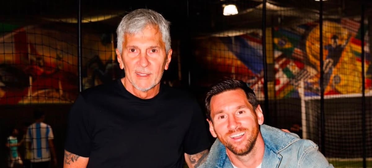 Lionel Messi con su padre Jorge Messi, una foto que el jugador compartió el 12 de agosto de 2026, acompañando la carta tras su fallecimiento