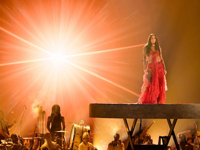 Kehlani en el escenario en los Premios BET 2026, celebrados en el Peacock Theater el 28 de junio de 2026 en Los Ángeles, California.