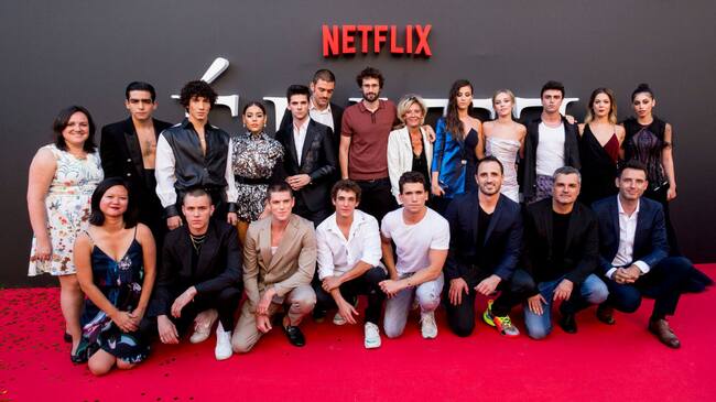 Cast of Elite attend ‘Elite’ 2nd Season Premiere at Callao Cinema on August 29, 2019 in Madrid, Spain. Pablo Cuadra/Getty.