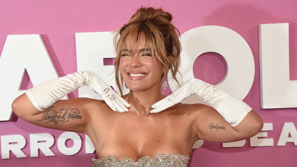 Karol G at the «Karol G: Tomorrow Was Beautiful» New York screening held at The Whitby Hotel on May 06, 2025 in New York, New York. Steve Eichner/Variety via Getty Images