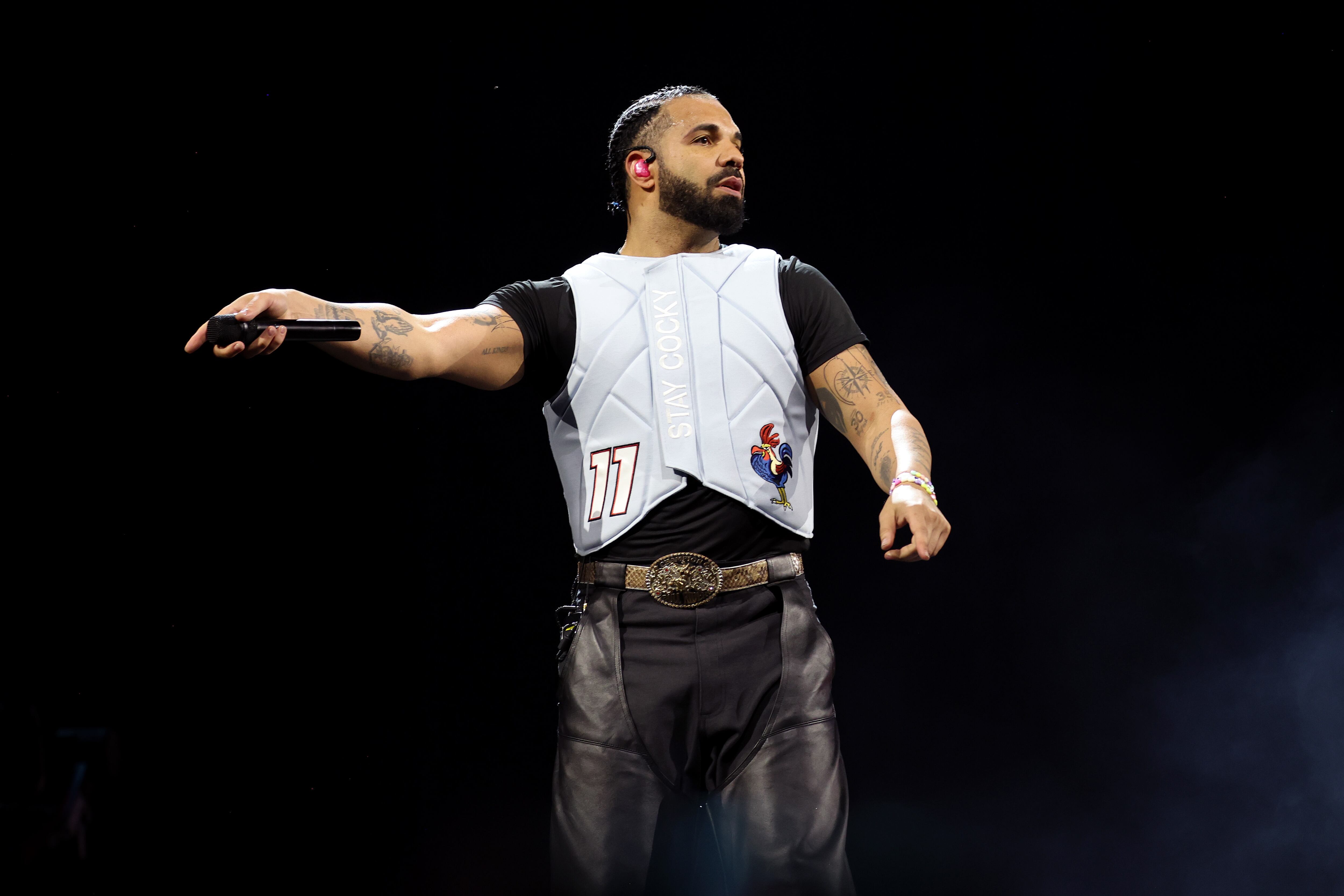 Drake actúa en directo durante la segunda jornada del Wireless Festival 2025 en Finsbury Park, el 12 de julio de 2025, en Londres, Inglaterra. Drake es el cabeza de cartel de las tres noches del Wireless Festival, algo sin precedentes.