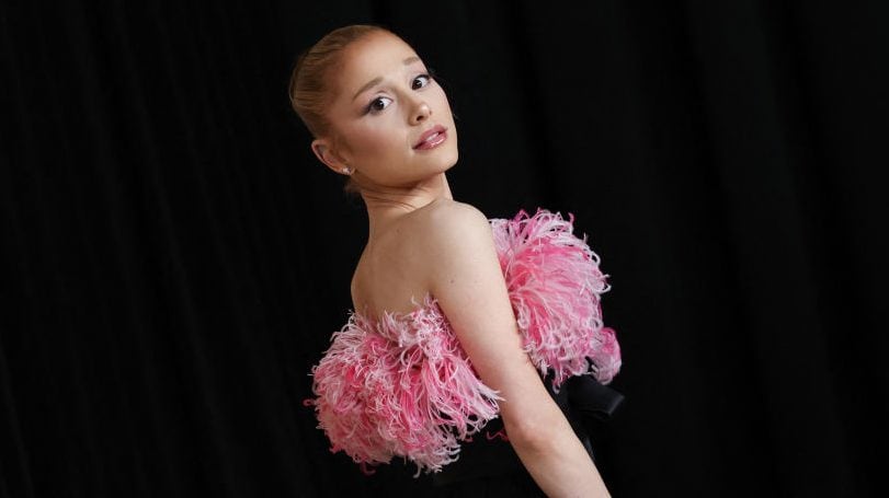 Ariana Grande arrives for the 97th Annual Academy Awards Nominees Dinner at the Academy Museum of Motion Pictures in Los Angeles, February 25, 2025. (VALERIE MACON/Getty Images)