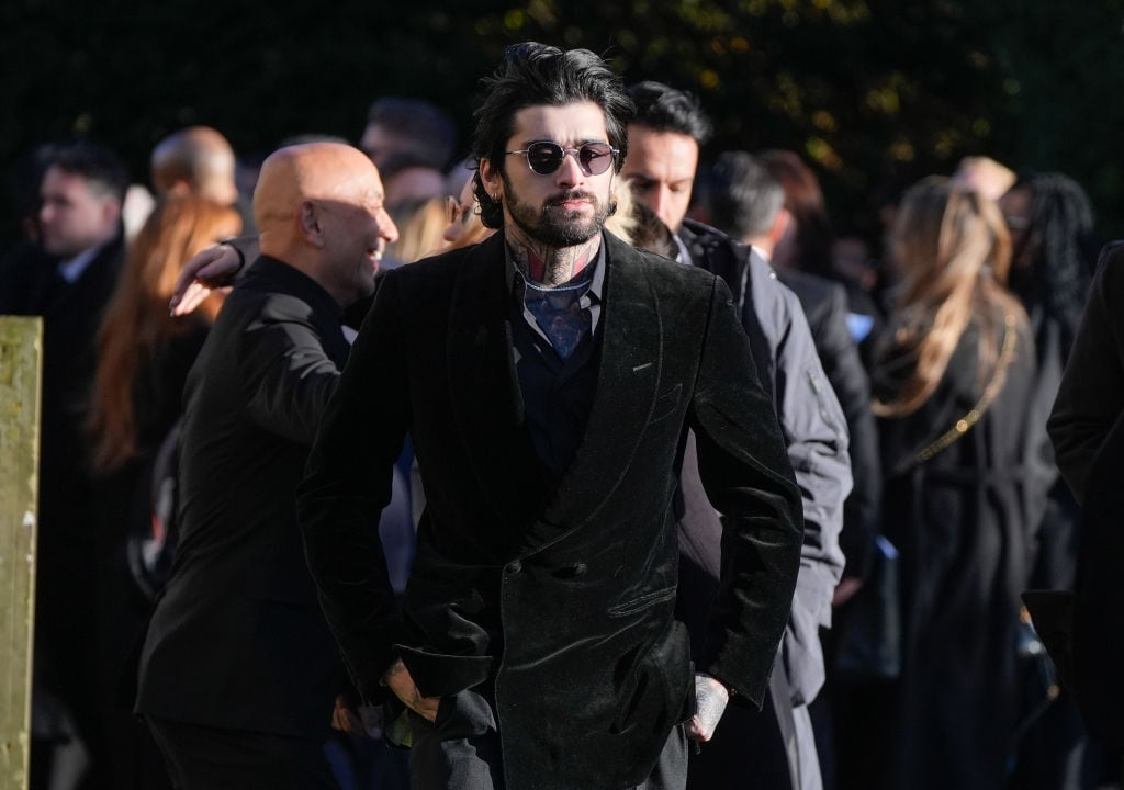 Zayn Malik after the funeral service for One Direction singer Liam Payne at St Mary’s Church in Amersham, Buckinghamshire. Picture date: Wednesday November 20, 2024. Andrew Matthews/PA Images via Getty Images