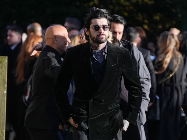 Zayn Malik after the funeral service for One Direction singer Liam Payne at St Mary’s Church in Amersham, Buckinghamshire. Picture date: Wednesday November 20, 2024. Andrew Matthews/PA Images via Getty Images