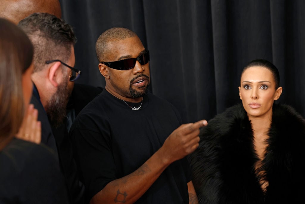 Kanye West and Bianca Censori attend the 67th GRAMMY Awards on February 02, 2025 in Los Angeles, California. Frazer Harrison/Getty Images