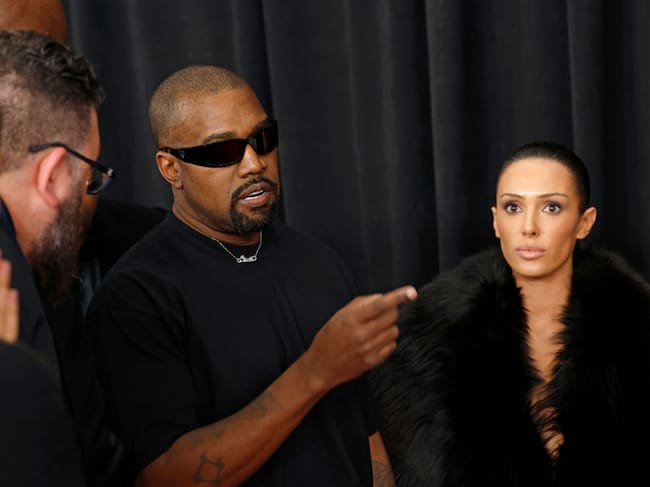 Kanye West and Bianca Censori attend the 67th GRAMMY Awards on February 02, 2025 in Los Angeles, California. Frazer Harrison/Getty Images