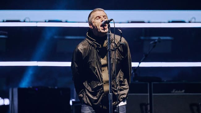 Liam Gallagher of Oasis performs on stage during the opening night of their Live ’25 Tour at Principality Stadium on July 04, 2025 in Cardiff, Wales. Gareth Cattermole/Getty Images