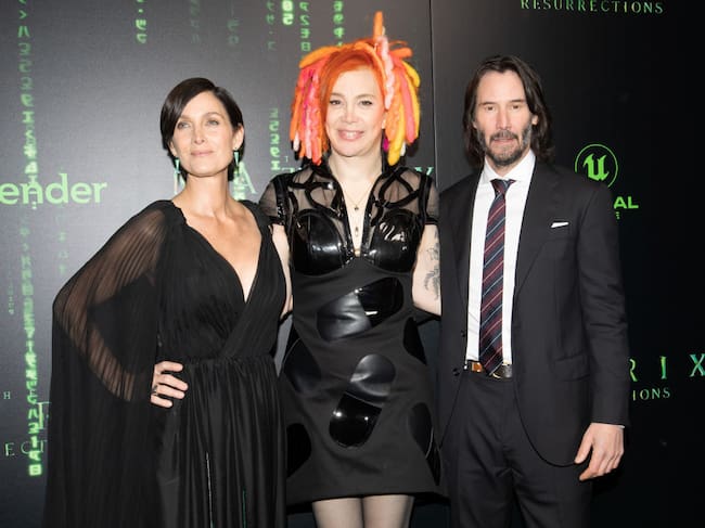 Carrie-Anne Moss, Lana Wachowski, and Keanu Reeves attend «The Matrix Resurrections» Red Carpet U.S. Premiere Screening at The Castro Theatre on December 18, 2021 in San Francisco, California. Kelly Sullivan / Getty Images